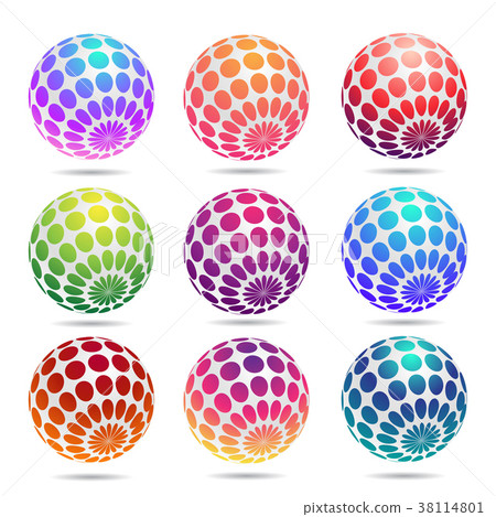 Multicolored decorative balls. Multicolored decorative balls. 38114801