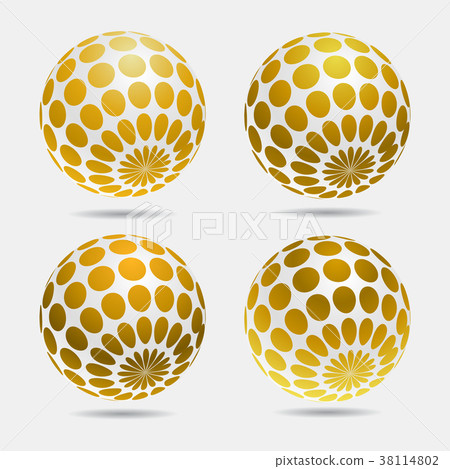 gold decorative balls. gold decorative balls. 38114802