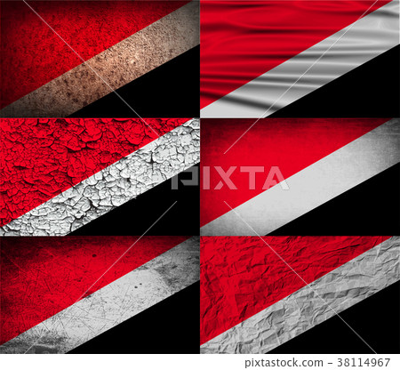 Set of six flags The Principality Sealand with old 38114967