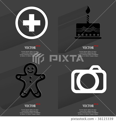 Set of icons. Collection symbols. Modern Flat web Set of icons. Collection symbols. Modern Flat web 38115339