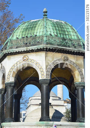 German fountain in Sultanahmet in Istanbul, Turkey German fountain in Sultanahmet in Istanbul, Turkey 38115576