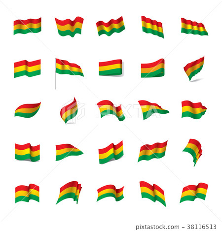 Bolivia flag, vector illustration Bolivia flag, vector illustration 38116513