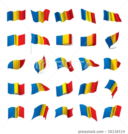Chad flag, vector illustration 38116514