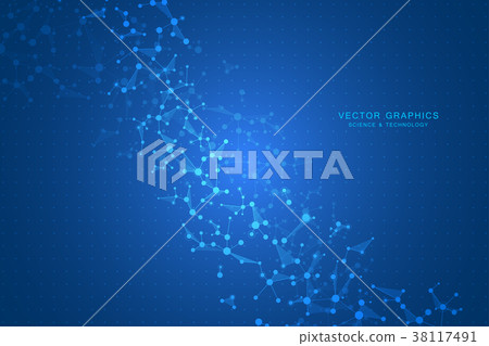 Vector molecule background, genetic and chemical 38117491