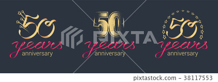 50 years anniversary vector icon, logo set 50 years anniversary vector icon, logo set 38117553
