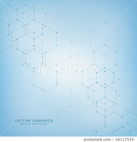 Abstract medical background with molecules Abstract medical background with molecules 38117554