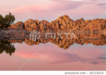 Watson Lake at Sunset Watson Lake at Sunset 38118919