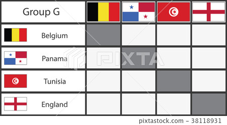 Russia 2018 football group stage template 38118931