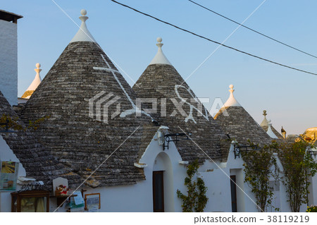 Italian landmark,trulli of Alberobello,Apulia 38119219