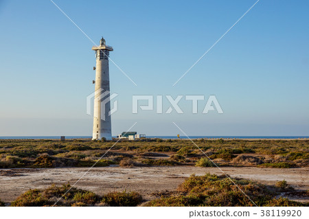Lighthouse on Morro Jable beach on Jandia 38119920