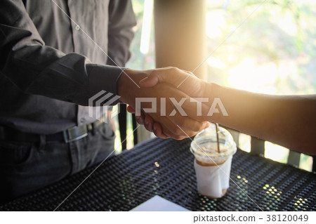 Image businessman handshake. Successful handshake 38120049