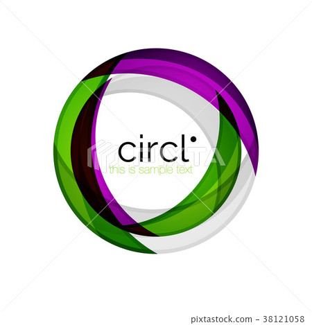 Clean professional colorful circle business icon Clean professional colorful circle business icon 38121058