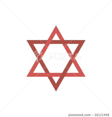 Star of david flat design icon Star of david flat design icon 38121498