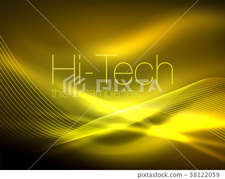 Neon smoke waves 38122059