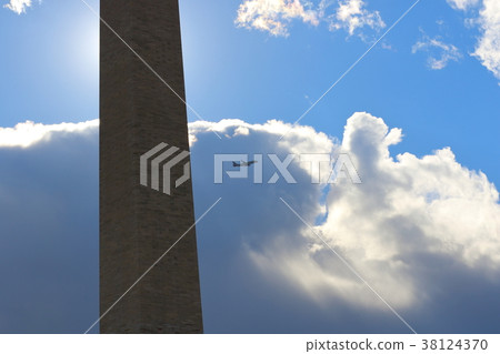 Washington Monument and Aircraft Washington Monument and Aircraft 38124370
