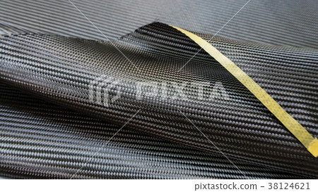 Black carbon fiber composite material background 38124621