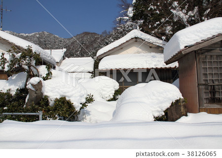 島根縣松江市美穗關町，2013年降雪量大 38126065
