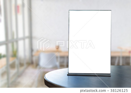 Stand  Mock up Menu frame  tent card  blurred 38126125