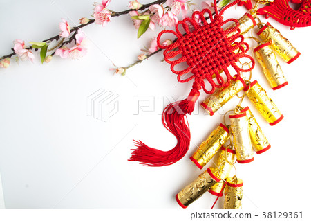 chinese new year festival decorations plum 38129361