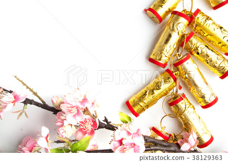 chinese new year festival decorations plum 38129363