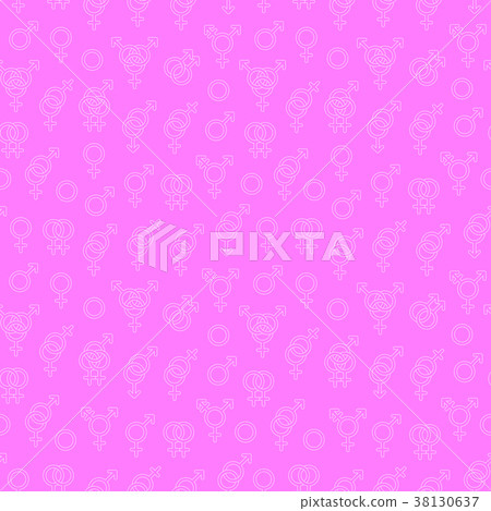 Seamless pattern with sexuality symbols 38130637