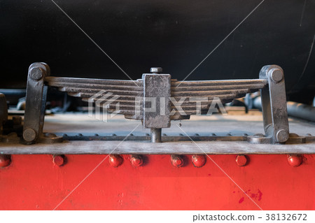 leaf spring absorber  train suspension isolated  38132672
