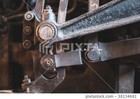 technology concept - vintage machinery closeup  38134681