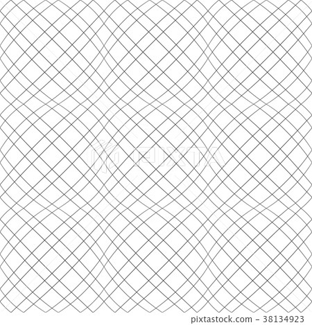Seamless 3D convex pattern. Wavy lines texture. 38134923