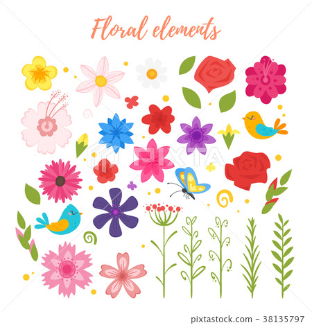 floral elements for your design. 38135797