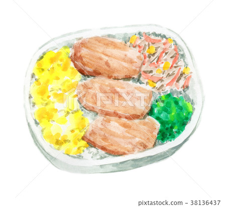Lunchbox sketch drawn by watercolor 38136437