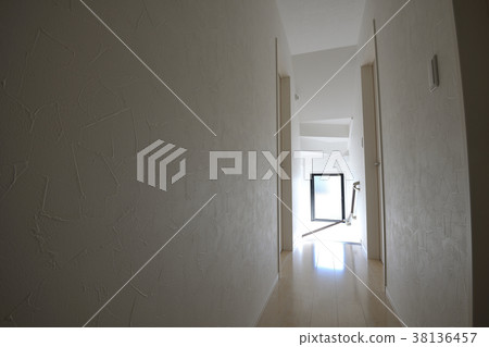 Light comes from a large window 38136457