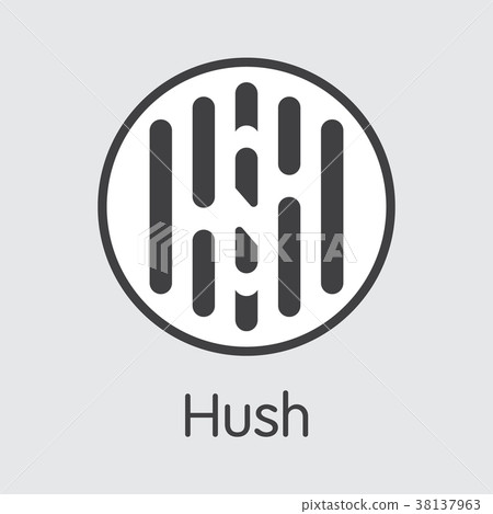 Hush Cryptocurrency - Vector Colored Logo. 38137963
