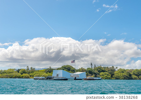 The USS Arizona Memorial in Pearl Harbor The USS Arizona Memorial in Pearl Harbor 38138268