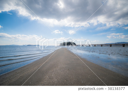 沙灘和竹島 38138377