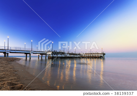 Pier In Gdansk Brzezno At Baltic Sea Poland Stock Photo 38139337 Pixta