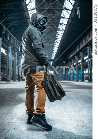 Stalker soldier in gas mask, horror of nuclear war Stalker soldier in gas mask, horror of nuclear war 38139775