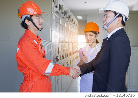 Executives and Electrical Engineers are checking  38140730