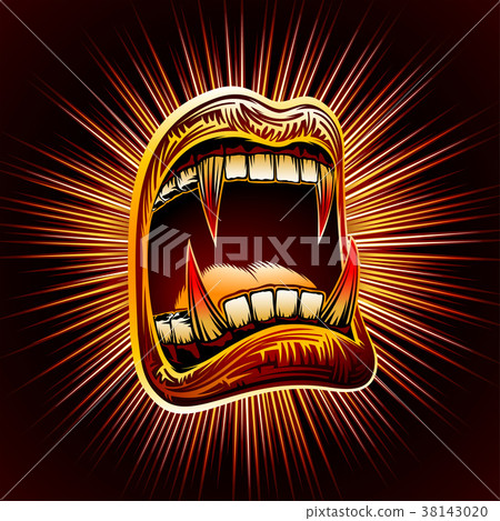Mouth Open Blood Fang Halloween Vampire Jaws Fang Mouth Open Blood Fang Halloween Vampire Jaws Fang 38143020