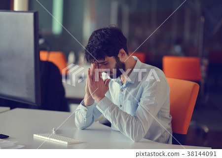 business, startup and people concept - businessman 38144091