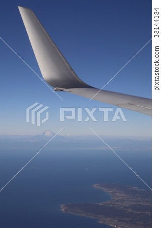 從太平洋，富士山的Boso半島和相模灣 38144184