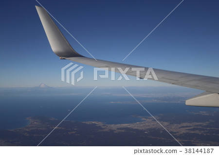 從太平洋，富士山的Boso半島和相模灣 38144187