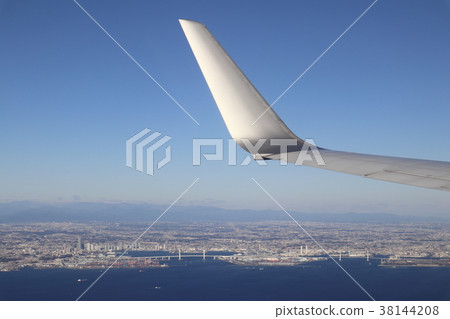 Mt. Fuji from above Tokyo Bay Mt. Fuji from above Tokyo Bay 38144208