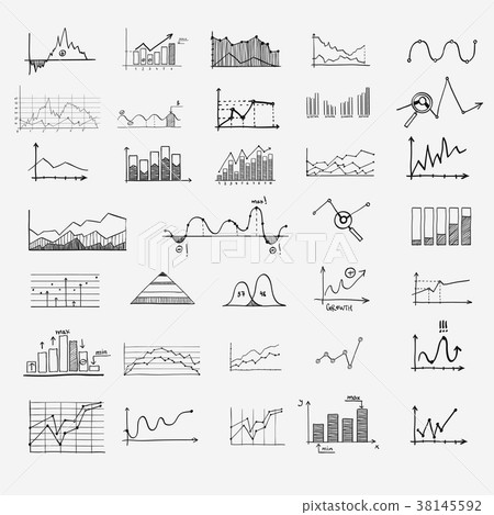 business finance statistics infographics doodle 38145592