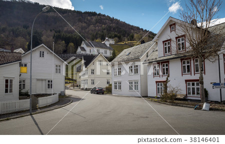 Hellesylt town in Norway Hellesylt town in Norway 38146401