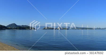 Kurushima Channel Bridge (from Haruna Fishing Port) 38147692