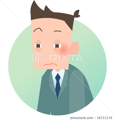Half-eye office worker 38151179
