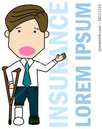 Businessman leg injured. Businessman leg injured. 38151555