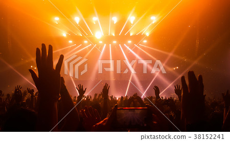 Happy People Dance in Nightclub Party Concert 38152241