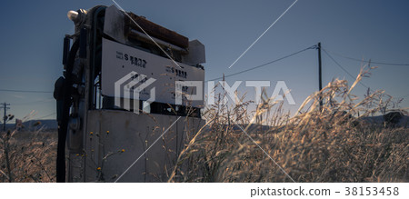 Old rustic fuel pump in the countryside. 38153458
