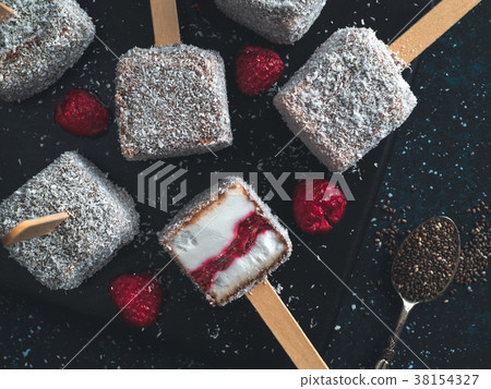 Lamington ice cream pops Lamington ice cream pops 38154327